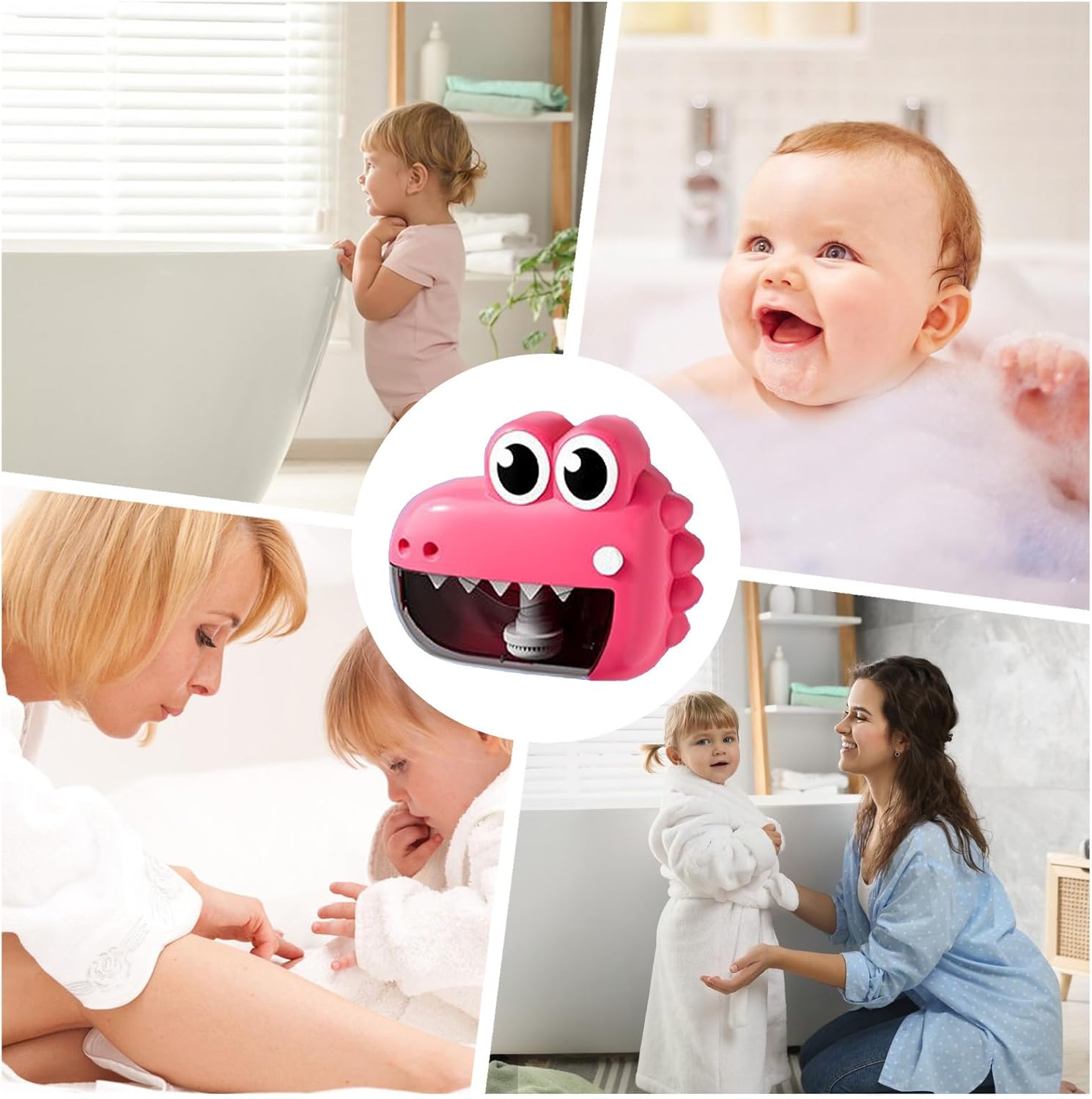Bubble Bath Machine - Cute Frog & Bath Toys | Baby Battle Bubble Maker, Shower Toys, Bath Fun, Birthday Gift, Padding