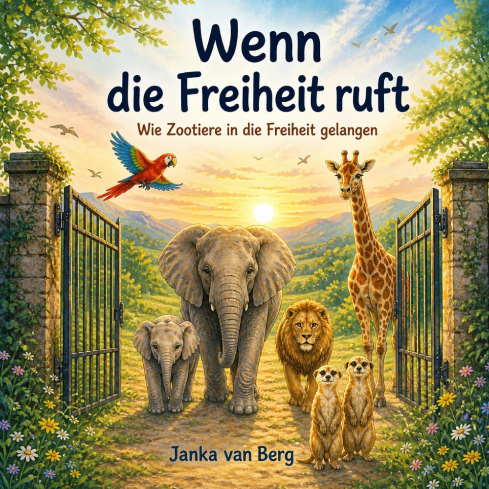 Wenn die Freiheit ruft - Wie Zootiere wieder in die Freiheit gelangen: Ein gereimtes Bilderbuch über Zootiere, Freiheit und Natur (ab 3 Jahren)