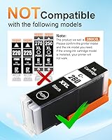 Vista 7 de Intactech PGI-280 XXL CLI-281 XXL - Cartuchos de tinta de repuesto para Canon 280 281, funciona con Pixma TS9120 TS6120 TS6220 TS8120 TR8520 TR7520