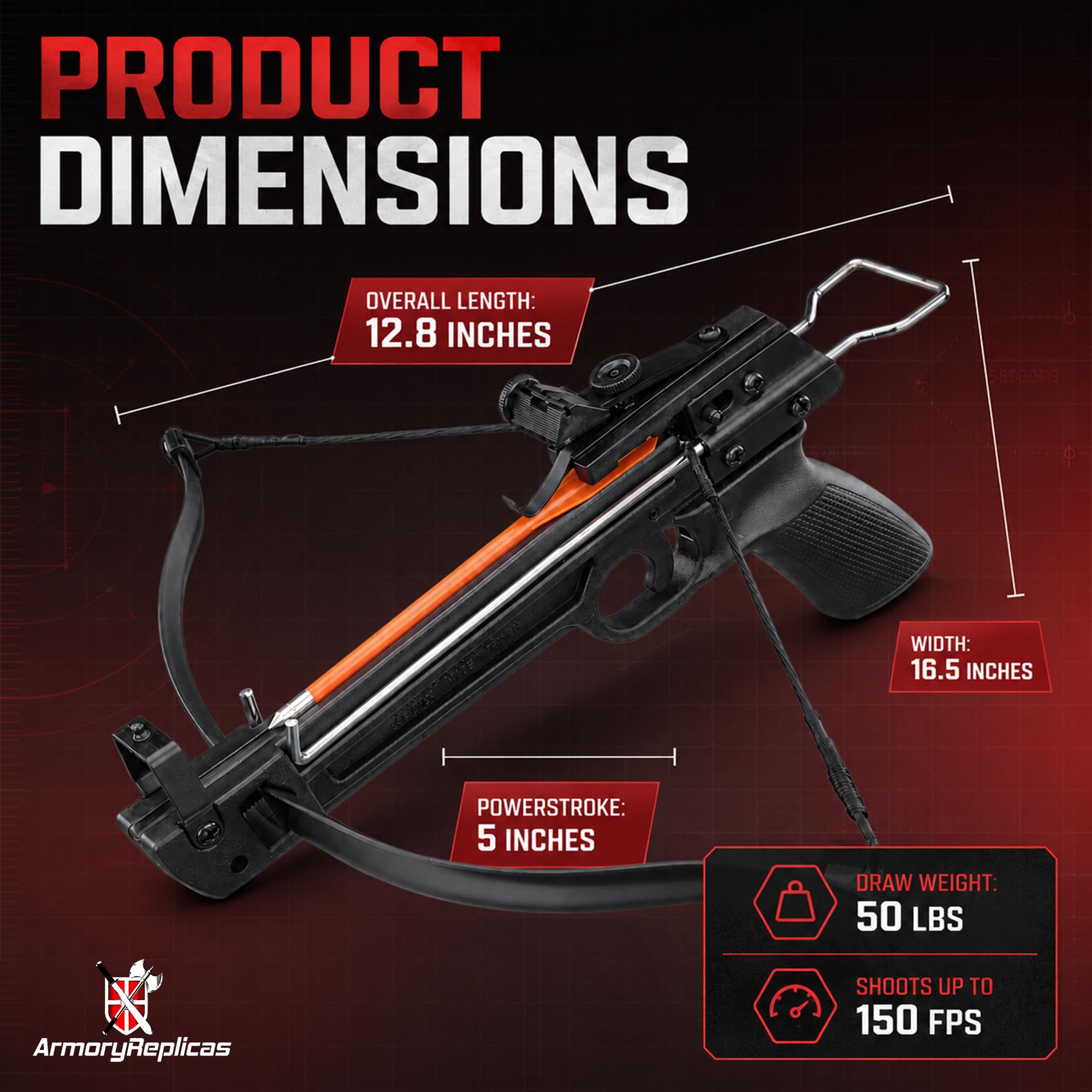 Amazon.com : Armory Replicas™ Light 50lb Mini Crossbow – Compact