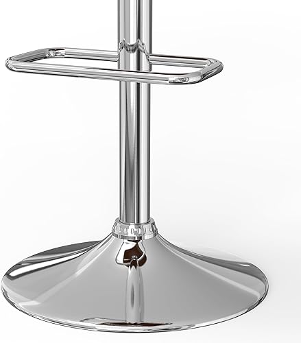 Miniatura 14 de SIMPLIHOME Lowell Taburete de bar giratorio ajustable, silla tapizada de metal de 33 pulgadas de altura del asiento en tela de aspecto de lino gris