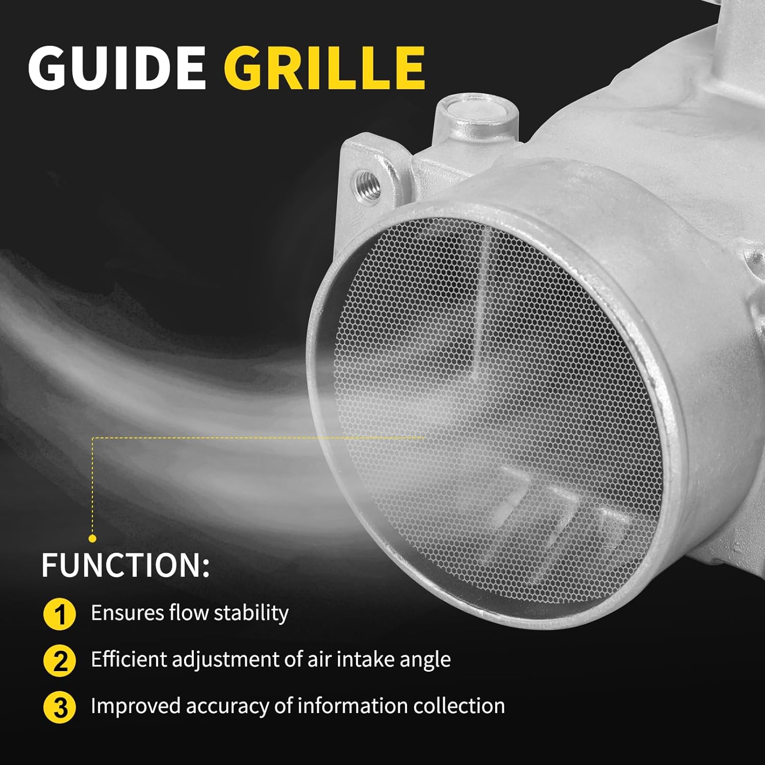 22250-65010 Mass Air Flow Sensor MAF Sensor Compatible with 1988-1995 to.yo.ta 4Runner Pickup Trucks V6 3.0L 3vz, Replace 74-20030, 22250-65010, 2225065010