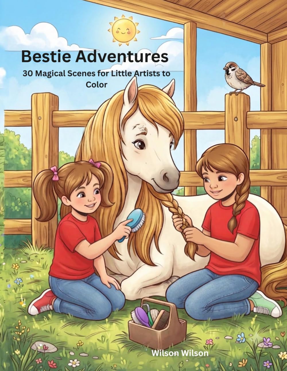 Bestie Adventures -30 Magical Scenes for Little Artists to Color