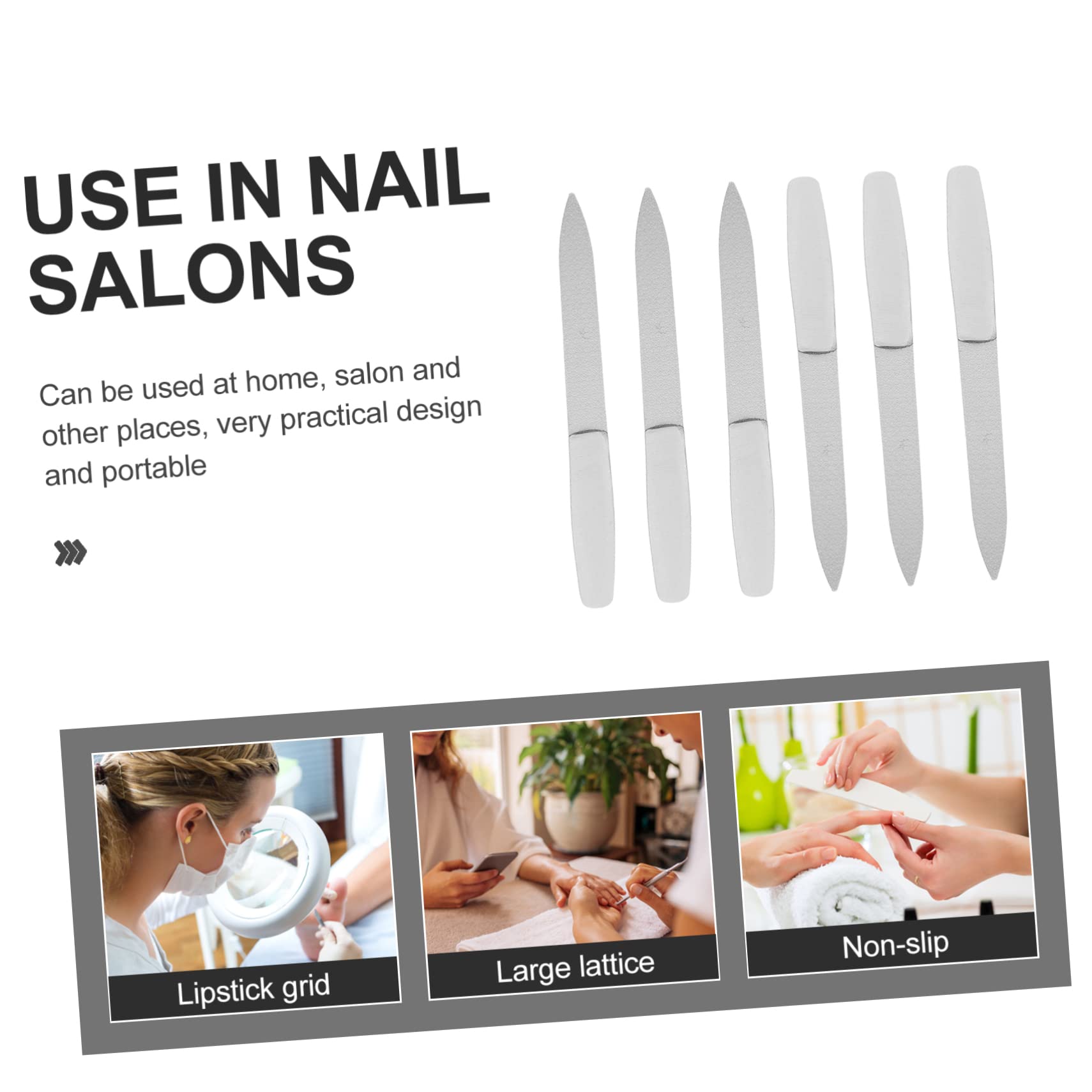 Healvian 30piezas Limas De Uñas De Acero Inoxidable Herramientas De Manicura Duraderas y Resistentes Incluye Estuche Para Uso Personal y Profesional