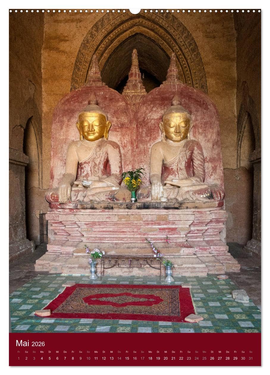 MYANMAR SPIRITUELL 2026 (hochwertiger Premium Wandkalender 2026 DIN A2 hoch), Kunstdruck in Hochglanz