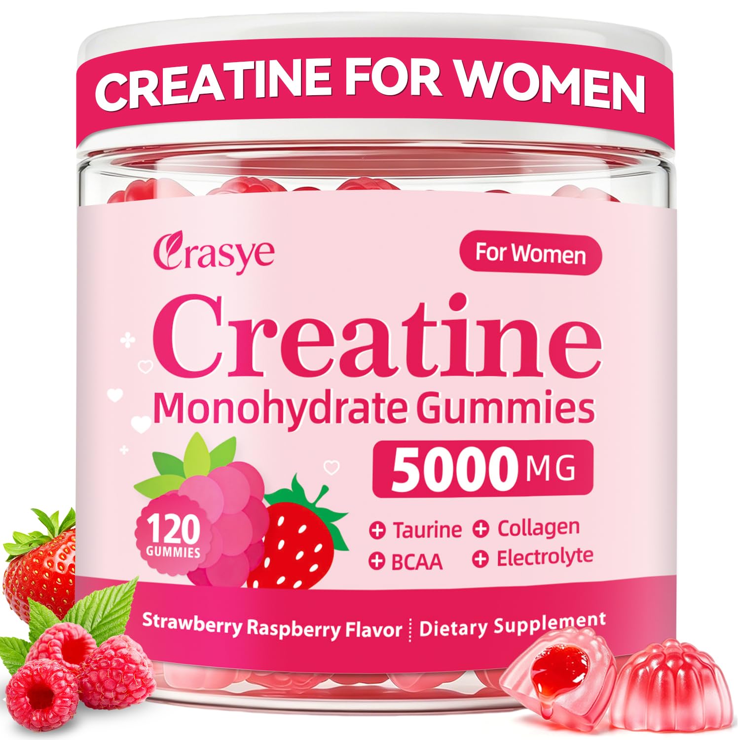 Creatine Gummies for Women with Collagen Sugar Free