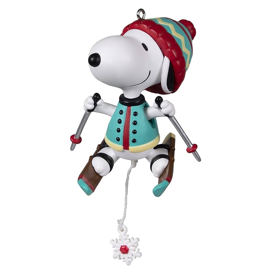 Hallmark PEANUTS SNOOPY サリー クリスマスオーナメント Mini Peanuts® Winter Fun With Snoopy Ornament, 1