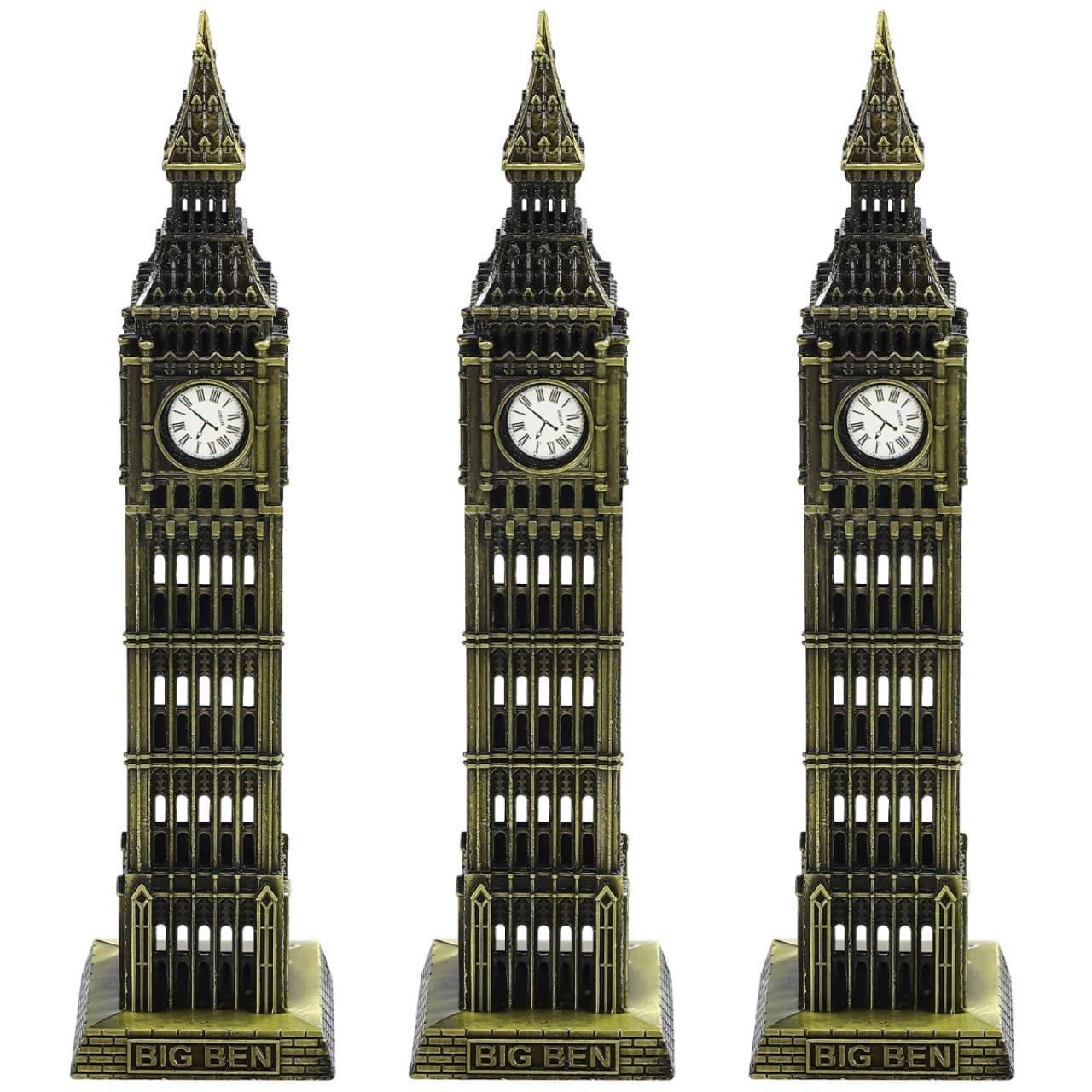 VICASKY Figurine Architecturale En Métal De L'Angleterre Big Ben State Building - Pour Personnalisés - Souvenir Touristique, Décoration De Bureau De Maison