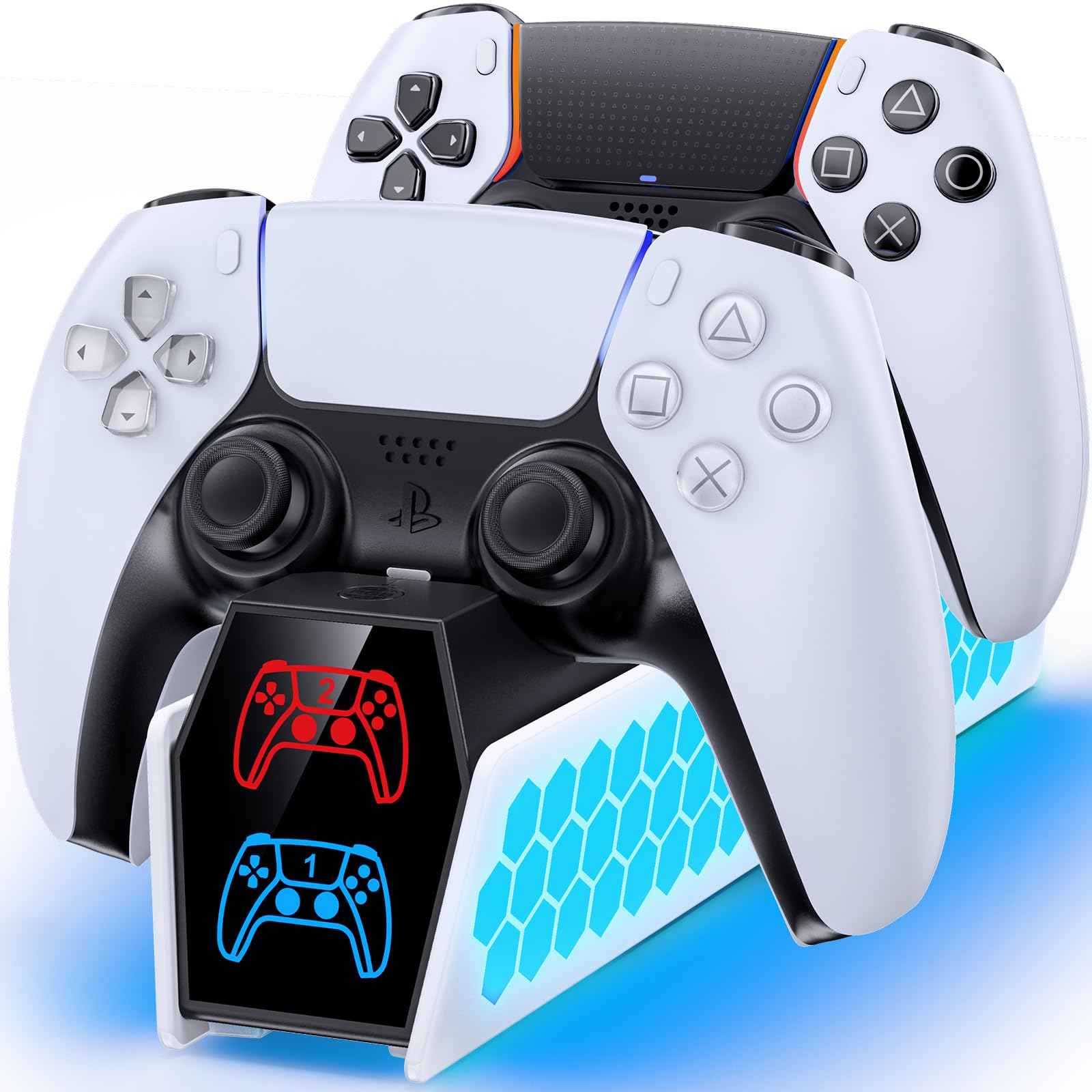 Amazon.co.jp: PS5 コントローラー 充電 スタンド 2台同時充電 KDD 
