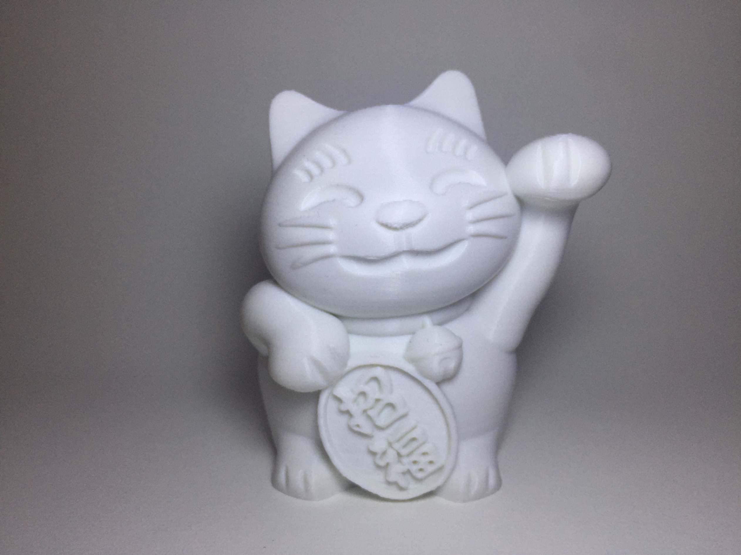 Vastu Feng Shui - Chinese Maneki Neko, Lucky Waving Cat, Home Decor (Tech3dLab)
