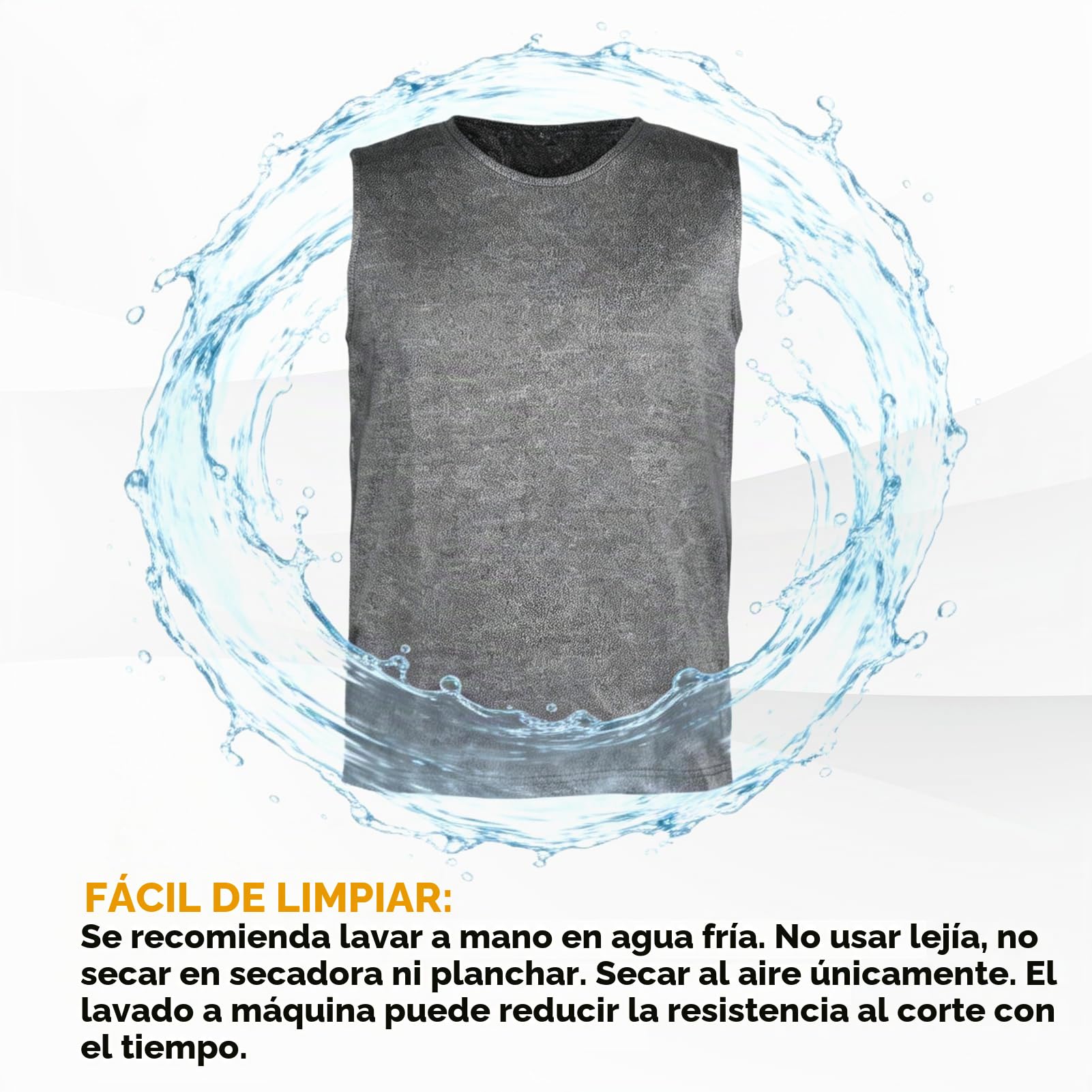 Chaleco resistente a cortes Ropa de seguridad Chaleco anti-corte Nivel 5 Ropa de trabajo protectora Ropa de seguridad (M)