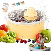 Electric Automatic Fruit and Vegetable Spinner, Electric Salad Spinner,B