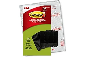 Command Black Medium Picture Hanging Strips