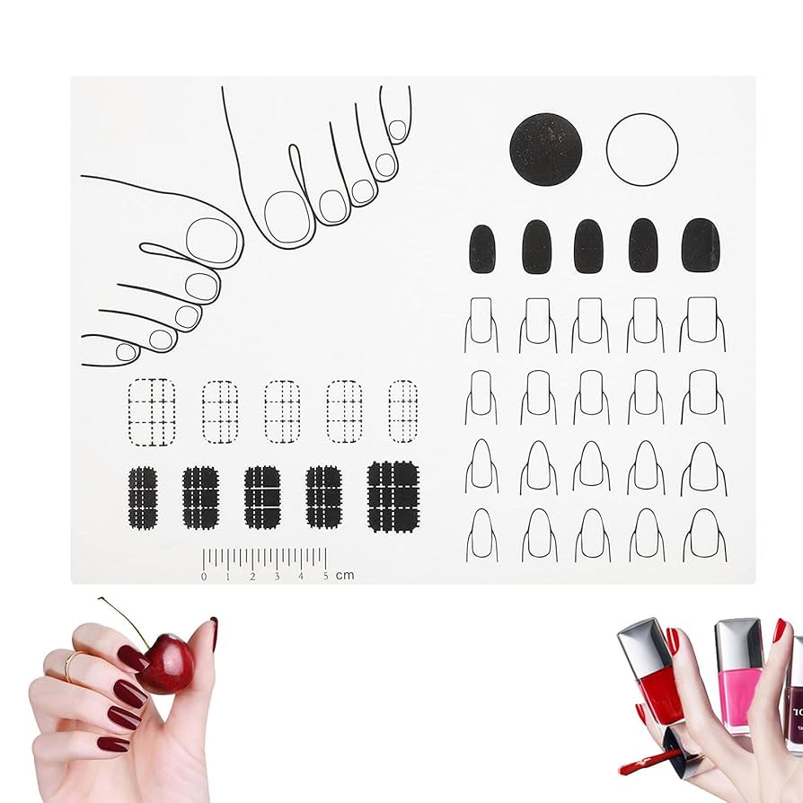 Amazon.co.jp: シリコンネイルマット, アクリルネイル練習シート