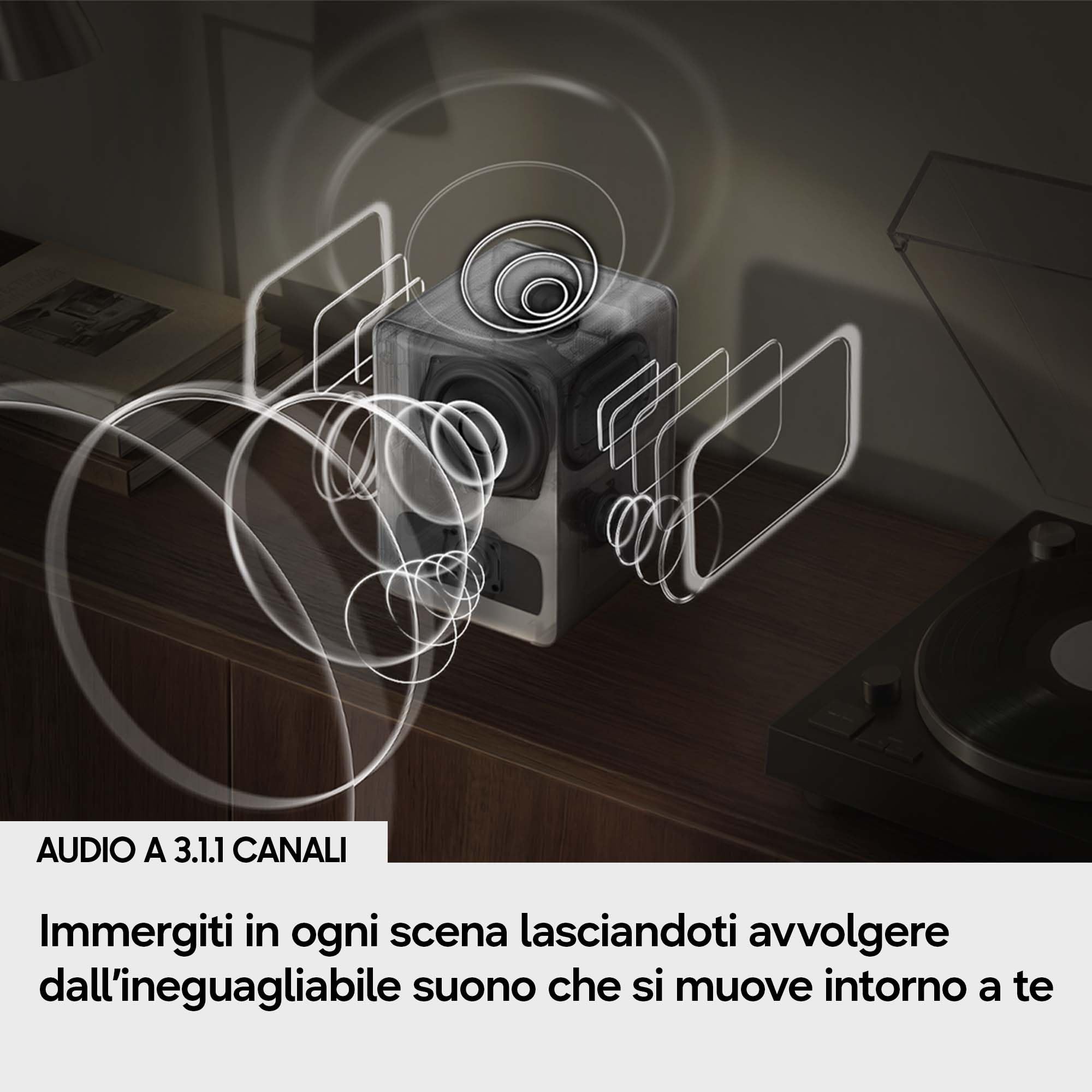 Samsung HW-LS71H/XC Speaker Music Studio 7, WiFi-Bluetooth Smart Wireless Speaker, Dolby Atmos, Hi-Resolution Audio, Q-Symphony, Dot Design by Bouroullec, Built-in Voice Assistant, 2026
