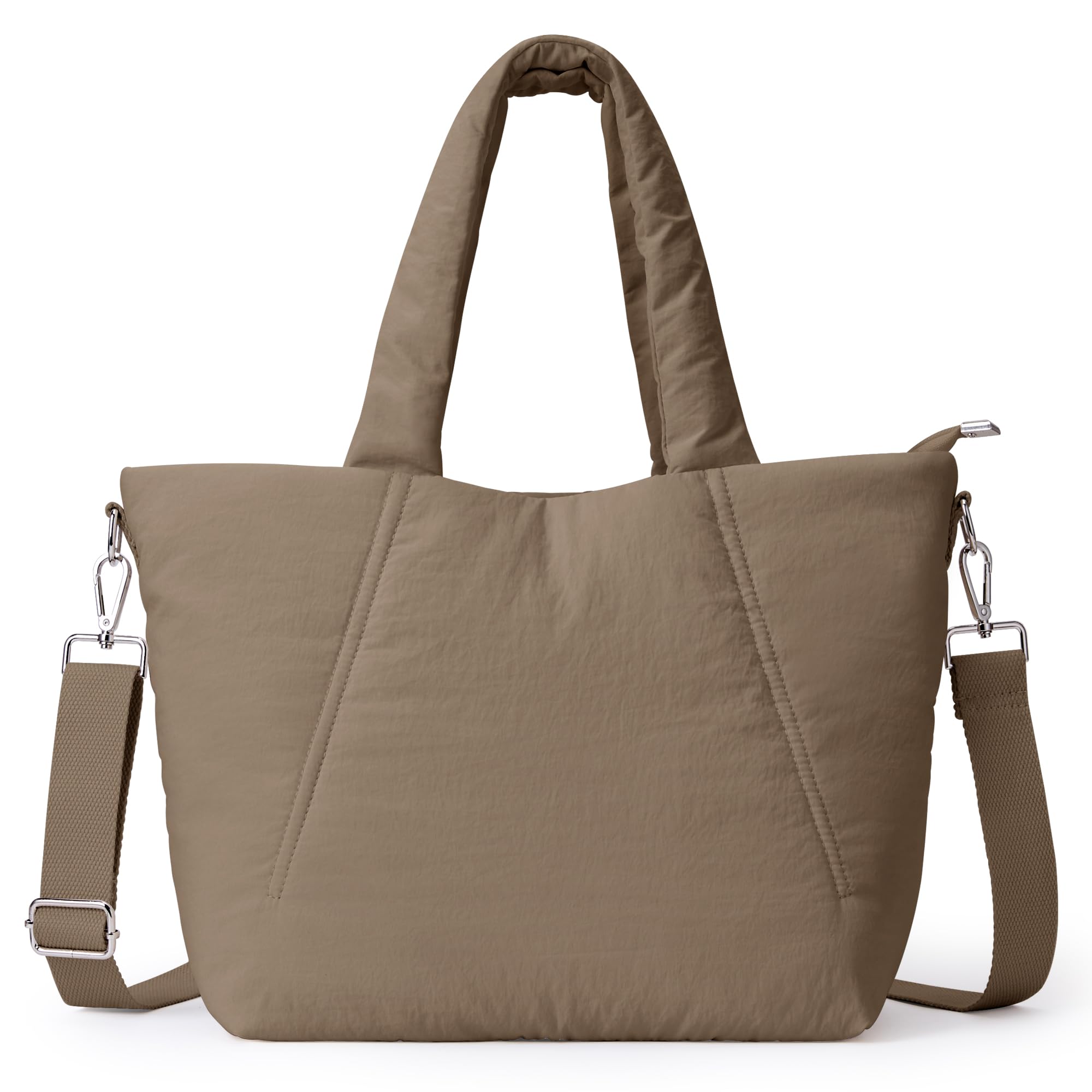 KALIDI Quilted Tote Bag, Medium Soft Padded Puffer For Laptop Pad Daily