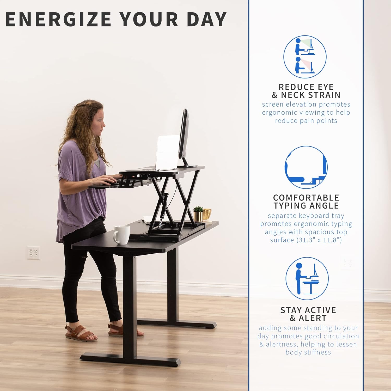 The best stand up desk converter sit stand desk tops