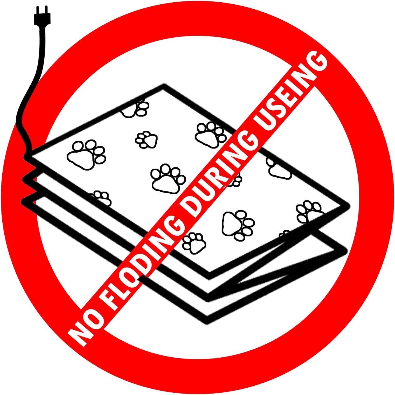 Pet Heating Pad Indoor, Dog Heating Pad Mat with Removable Cover, with 5-Level Timer 5-Level Temperature, Electric Pet Warming Mat for Cat Dog Automatic Power-Off (with Timer, 18"x18", paw-Grey) : Pet Supplies