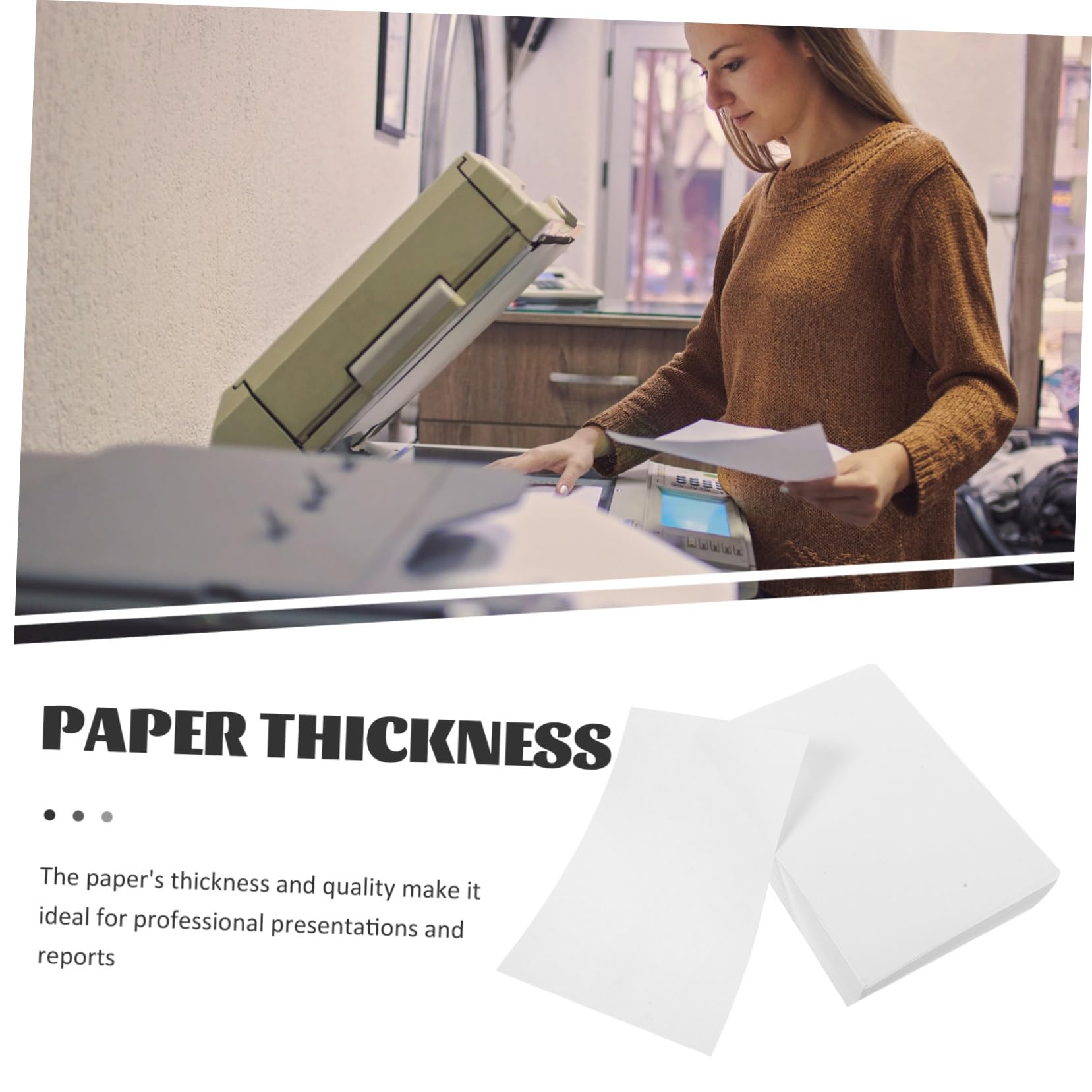 500feuilles Papier Imprimante Épais Papier Multi-usage Pour Impression Et Dessin Pour École Et Bureau