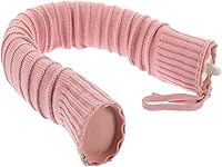 Vista 1 de Bolsa de agua caliente en forma de U con funda de punto extraíble lavable y lavable, bolsa de calor de gel de sílice para el cuidado del cuello