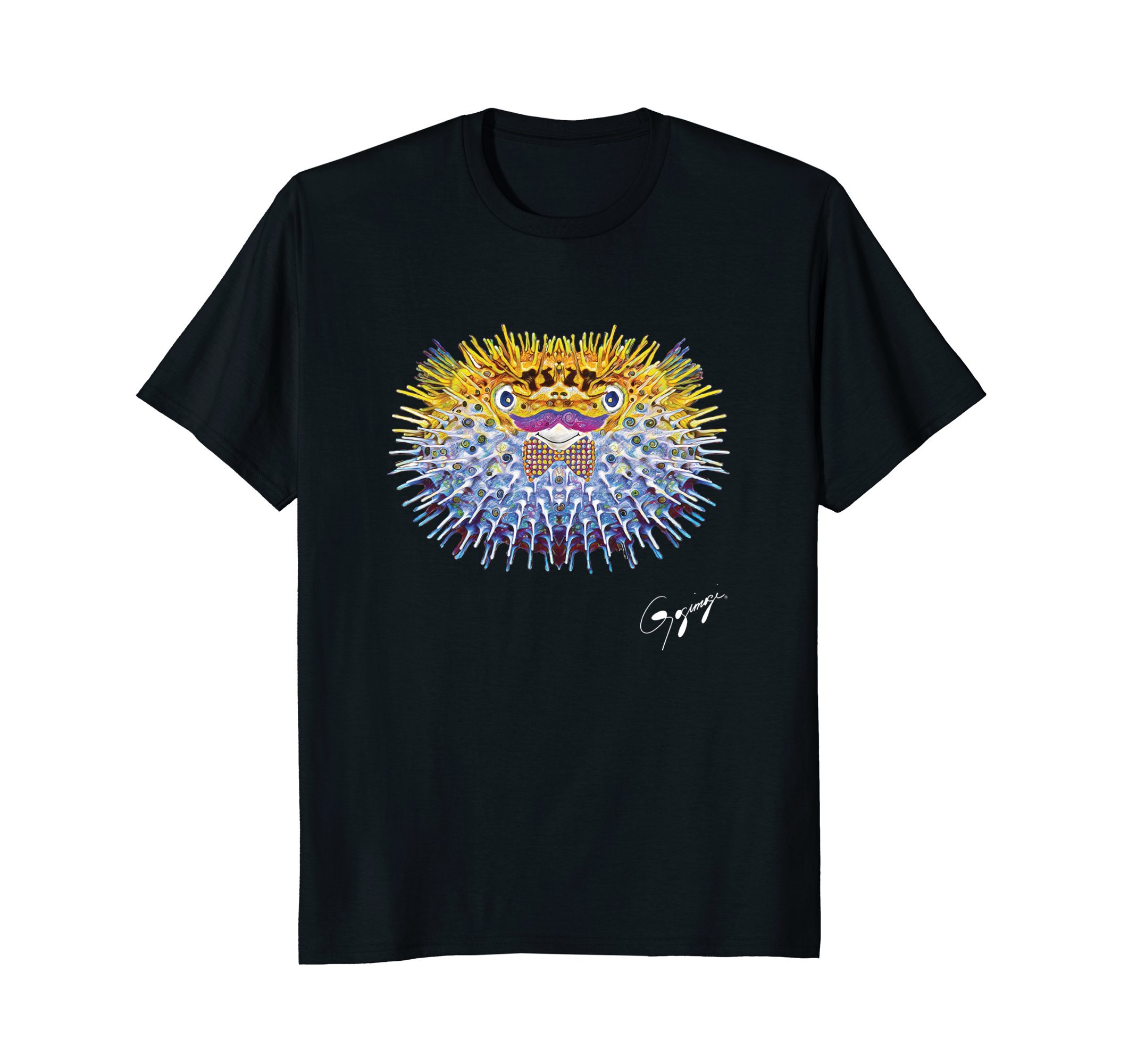 Pufferfish T-shirt by Gogimogi - Dapper Blowfish Tee