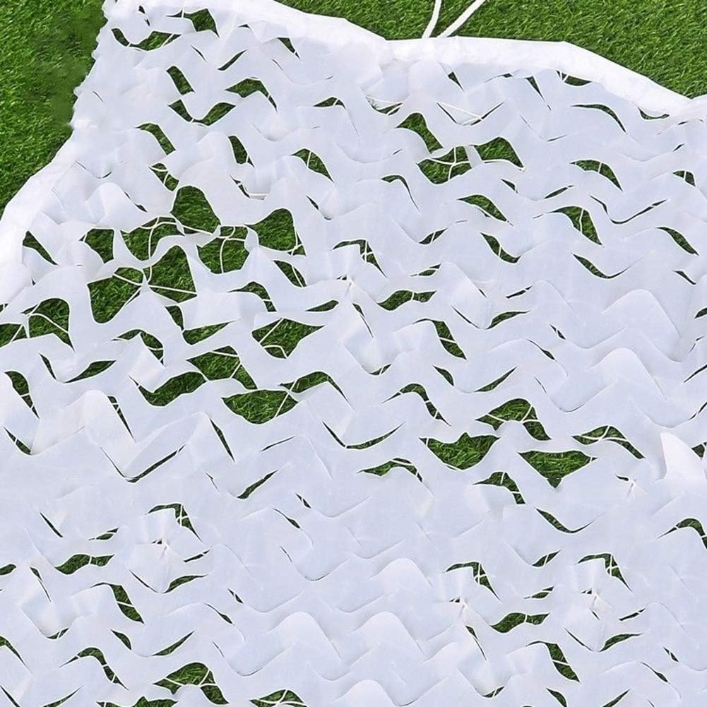 Camo Netting with Mesh Backing, White Camouflage Netting Snowland Cover with Mesh Oxford Cloth for Camping Sunshade Garden Courtyard Kids Hide Party Game Camo Shade Netting Camo Net