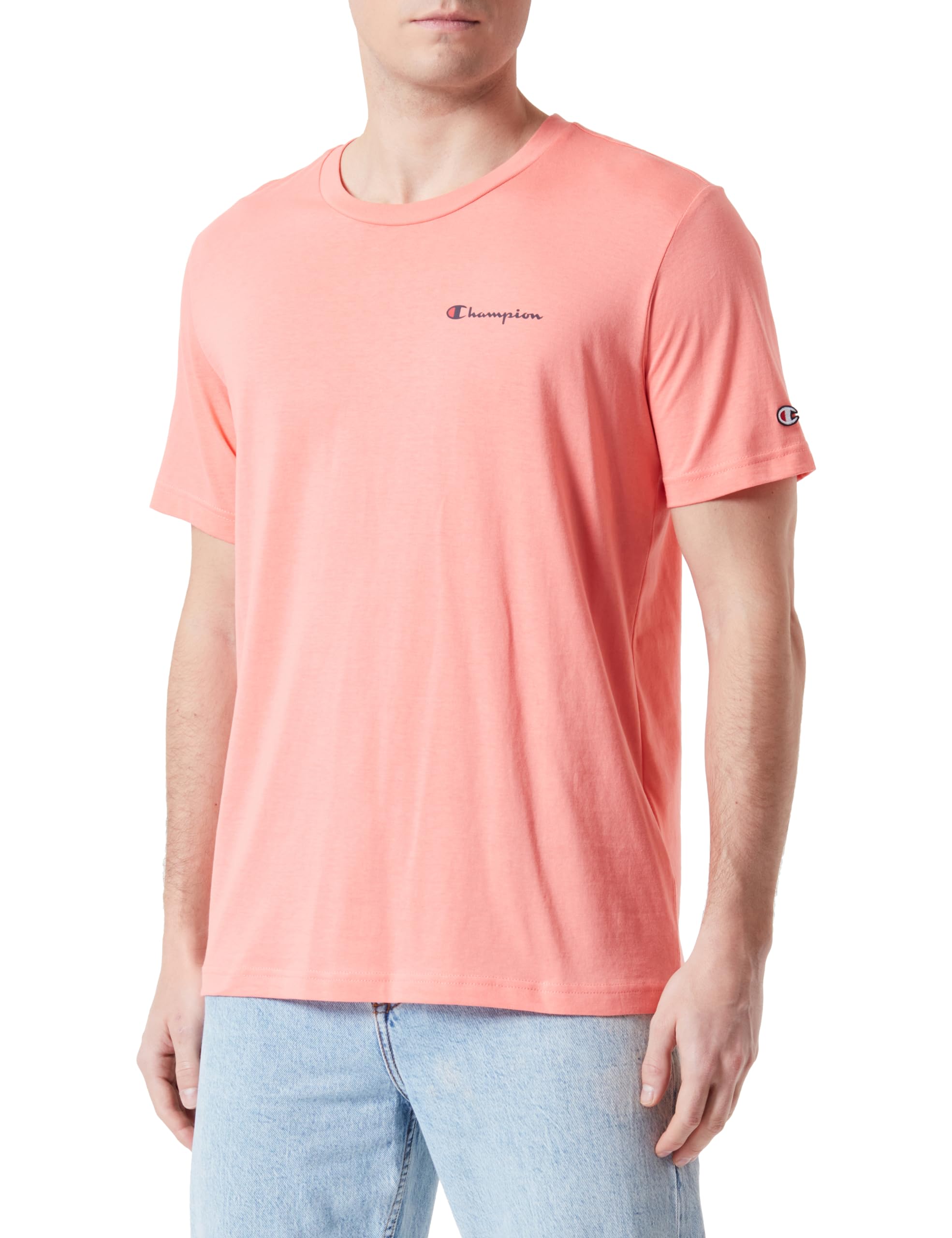 Champion Legacy Icons-Small Script Logo S/S Crewneck Camiseta para Hombre