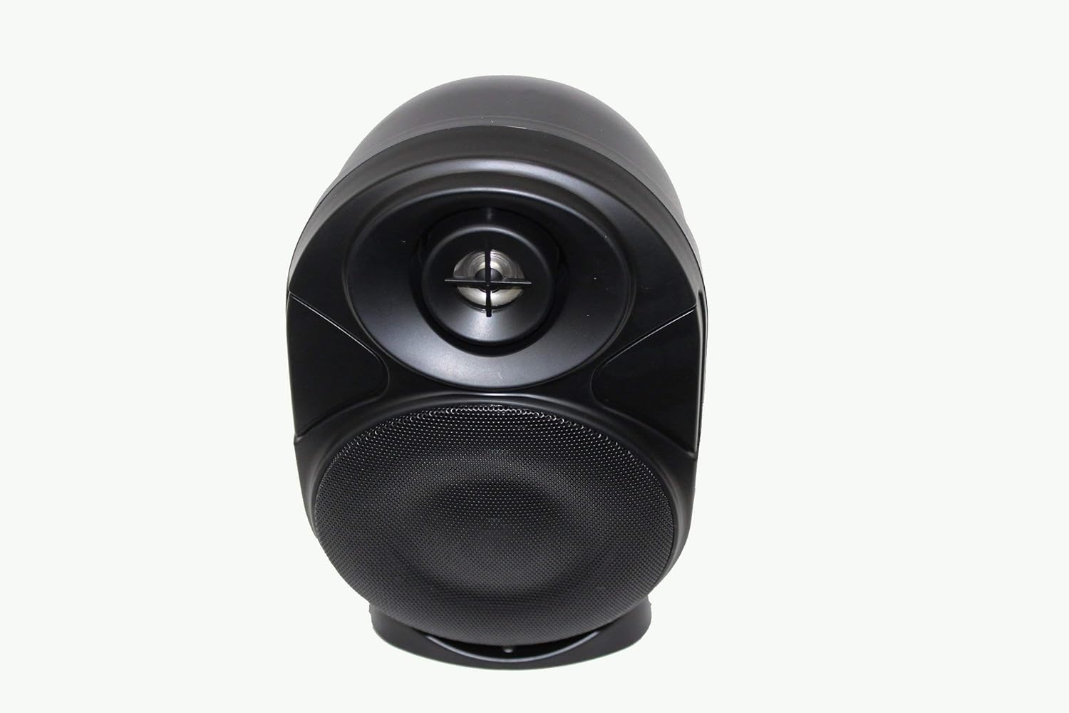 One Piece 5.25" All-Weather 2-Way Bookshelf/Wall-Mount/Corner-Mount Speaker, 8 Ohm/70V Commercial Indoor/Outdoor Speaker, Black - OS-A500BK