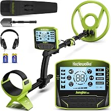 Metal Detector Professional Set with 10 Inch Concentric Coil IP68 Waterproof Pinpoint 5 Search Modes Metal Detectors for Adults LCD Display DSP Chip Beginners Gold Detector Set