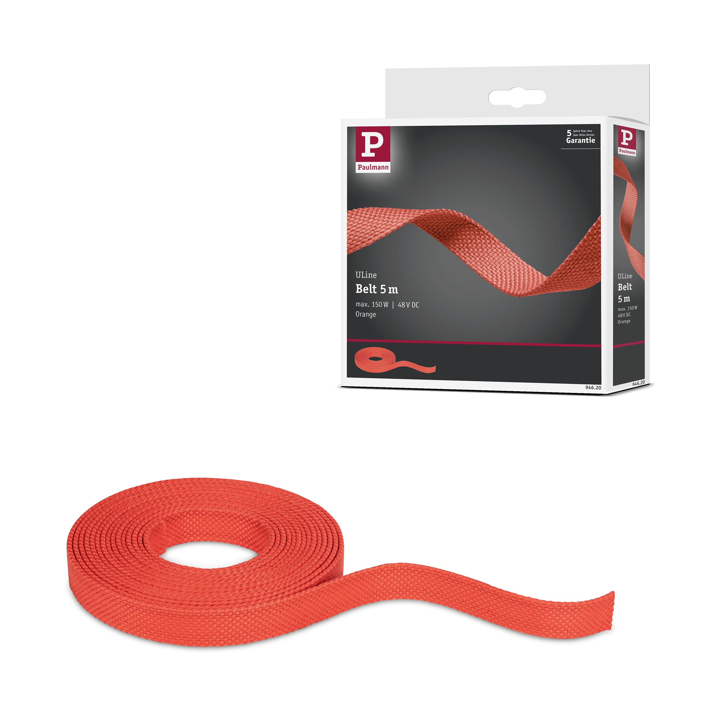 Paulmann ULine Gurt 5m Dacron Textil Kupfer Orange