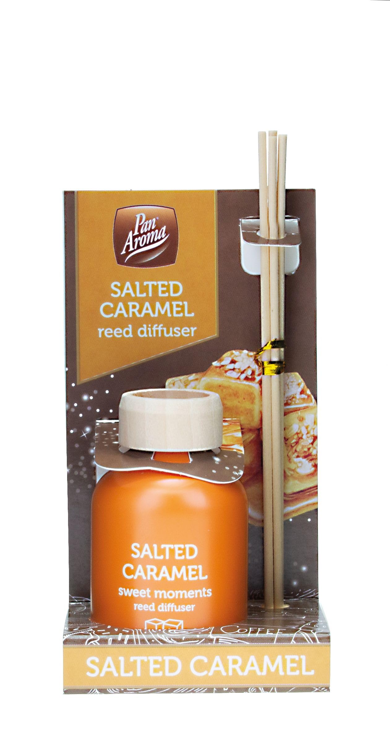 30ml Reed Diffuser, Soothing Fragrance, Home Decor, Fragrance Diffusers Set With Sticks, Best Aroma Scent For Home, Kitchen, Living Room, Bathroom (50ml Salted Caramel)