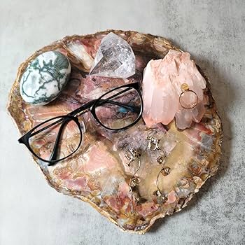 Amazon.co.jp: 珪化木 プレート （大）ピンク ペトリファイドウッド 木