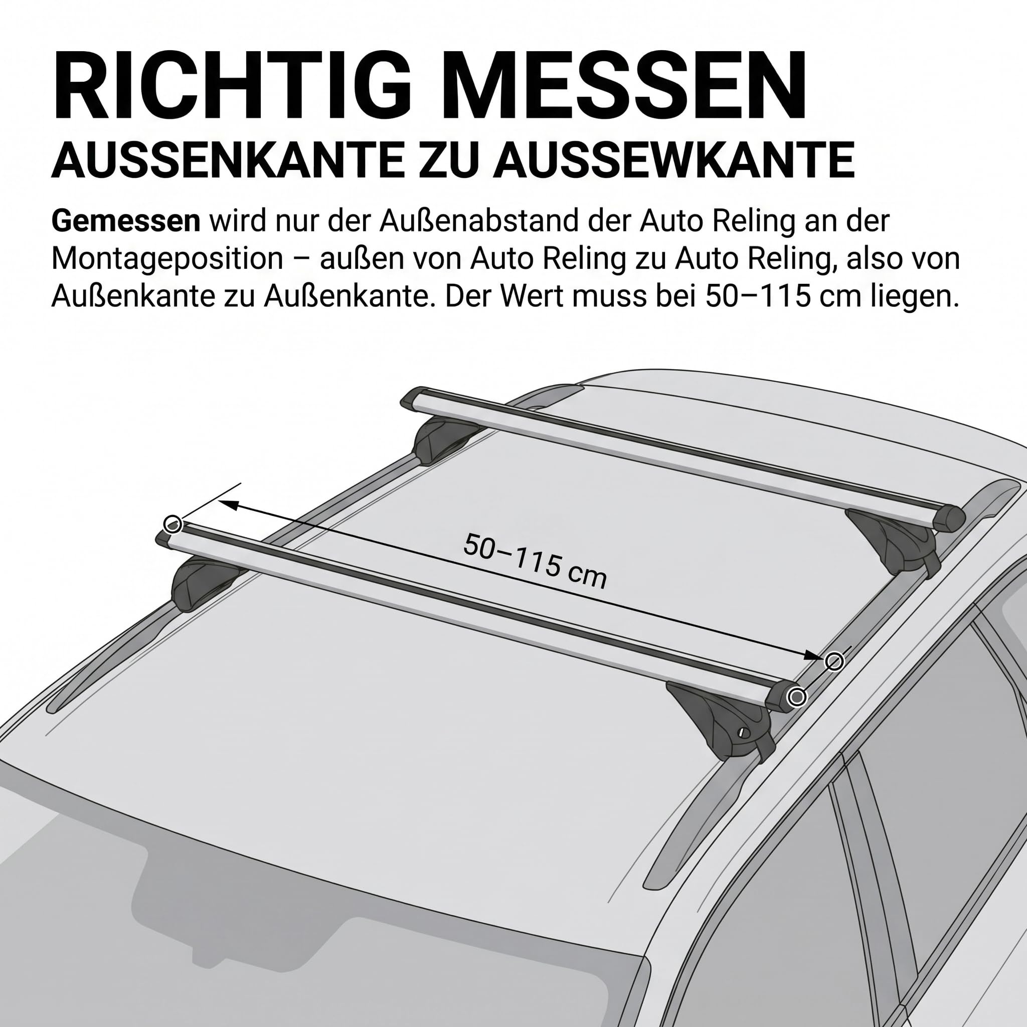 Dachträger/Relingträger VDP KING1 kompatibel mit Opel/Vauxhall Astra (H) Sport Tourer (5 Türer) 4-11