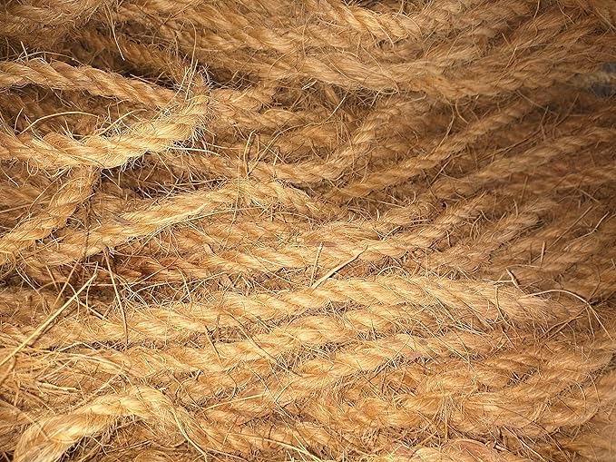 Image of Natural Coir Rope for Gardening, Tying, Handicraft, Climber Plants, Set of 5, Beige, 5 Meter, Large