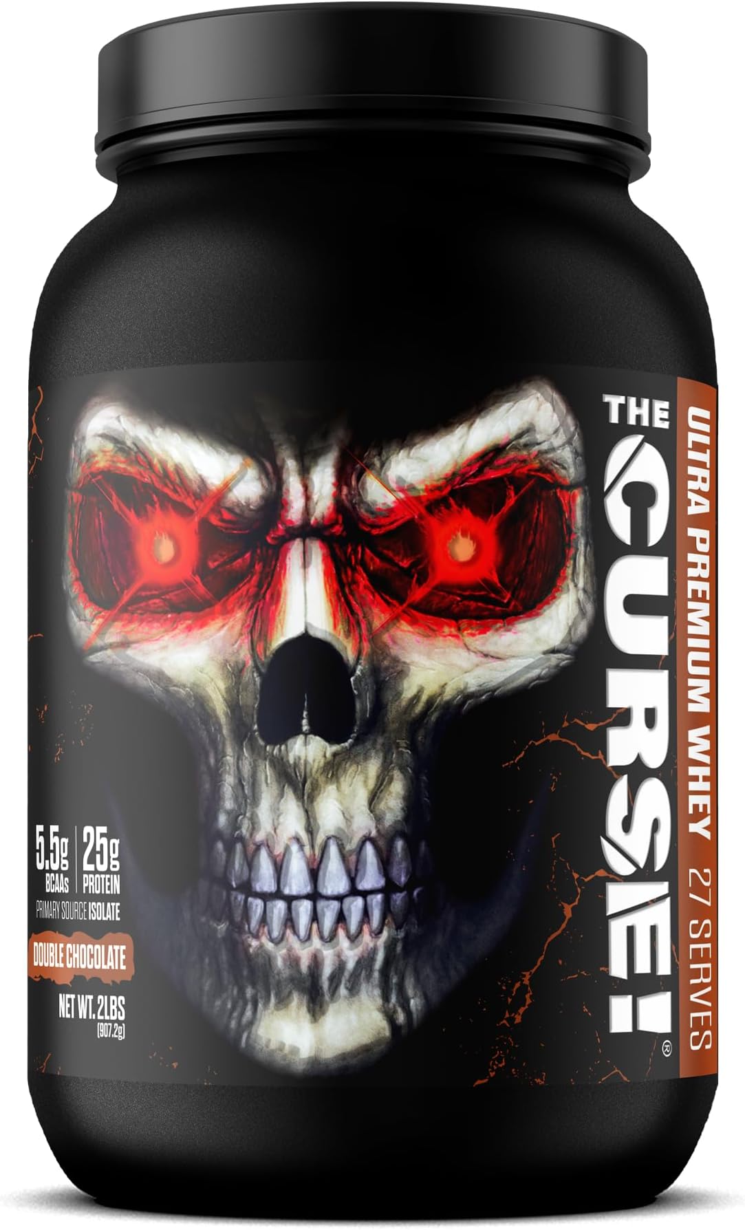 The Curse! Ultra Premium Whey Protein Powder Double Chocolate 2lb | 25g Protein Per Serve, Primary Source Whey Isolate