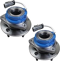 PAROD 513121 Pair Front Wheel Hub Bearing Assembly w/ABS for Cadillac DTS, Chevy Impala, Buick Century, Pontiac Grand Prix 5-Lug