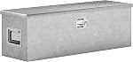 HOMCOM Boîte à outils pour lit de camion de 30 po, boîte de remorque en aluminium à plaque diamant robuste avec poignée latérale et clés de verrouillage, organisateur de rangement pour remorques, VR, camionnette