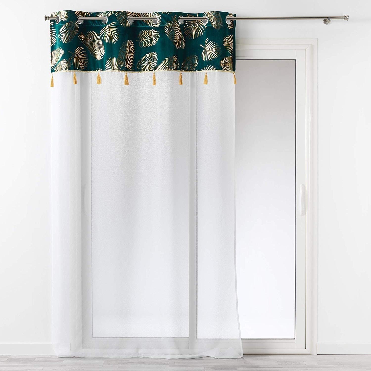 Douceur d'intérieur - Rideau à œillets en velours chenille - Sable