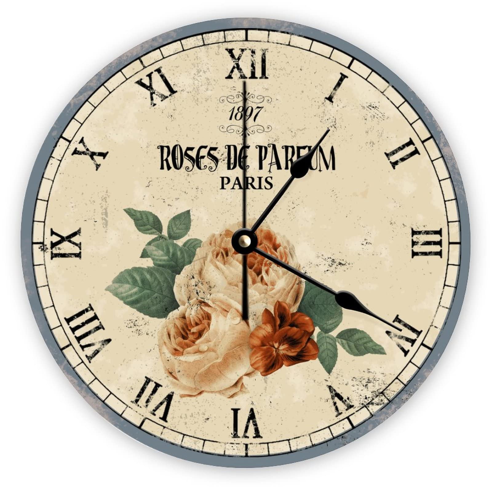 Horloge murale sans tic-tac Mighun 1897 pour retrouver le calme au bureau
