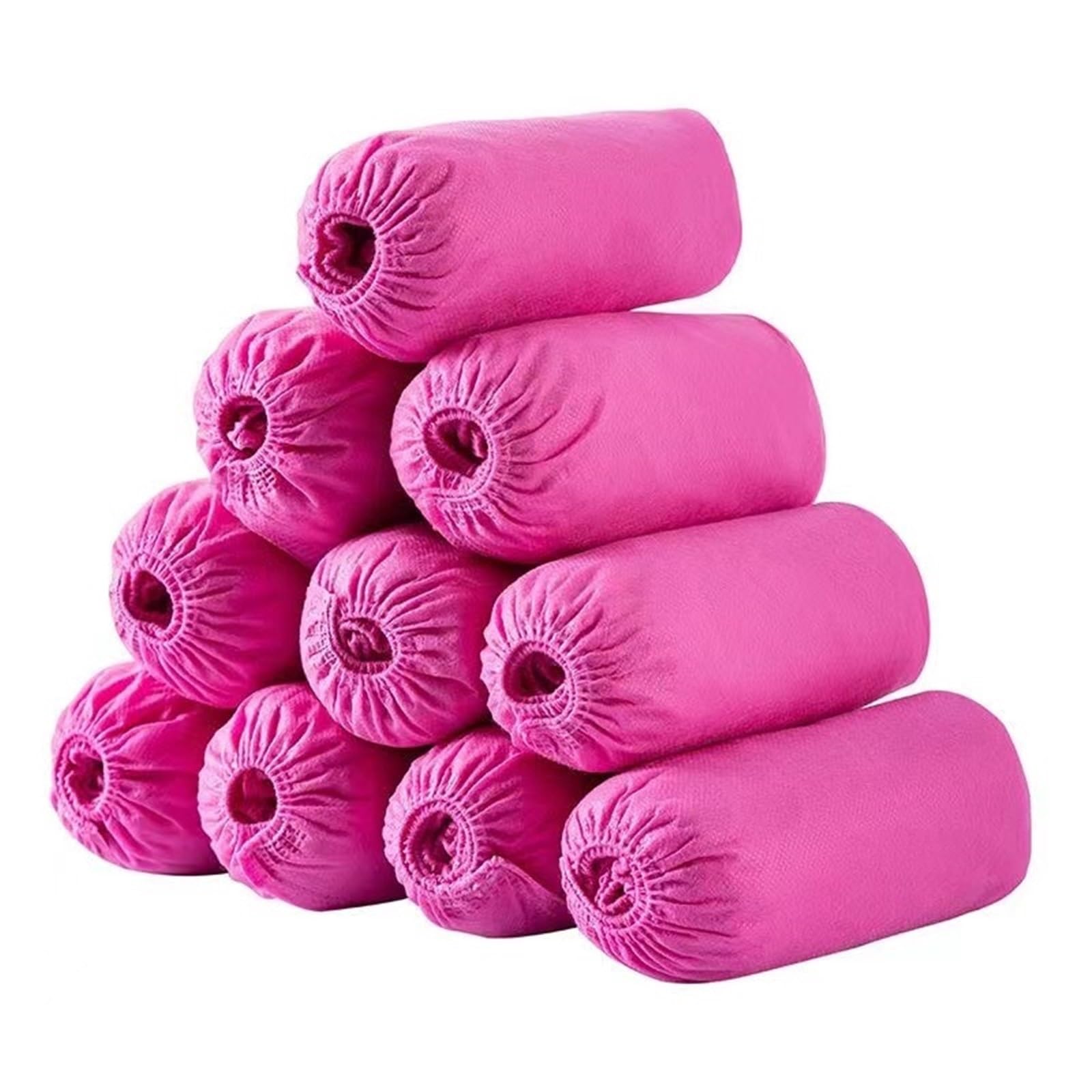 WEOKDFHA Shoe Covers Anti Slip Shoe Covers Waterproof Overshoes Reusable Boot Cover Protectors for Indoors Home Office Workplace(Pink 100PCS)