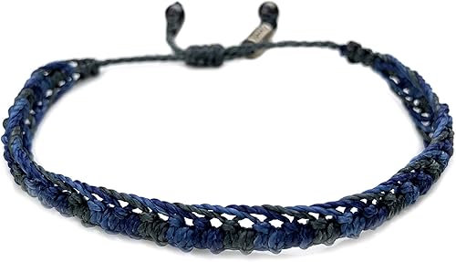 Vista 6 de Rumi Sumaq Pulseras con lazo de bandera del orgullo y el país, macramé tejida anudada a mano, cola de pez y trenzada, pulseras unisex ajustables