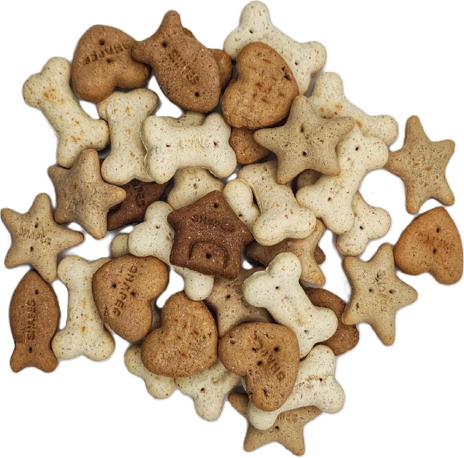 SHAPES 10kg 5kg 3kg 2kg 1kg 500g 250g Dog Biscuits Dog Treat SOLD LOOSE (Mixed - 450g)