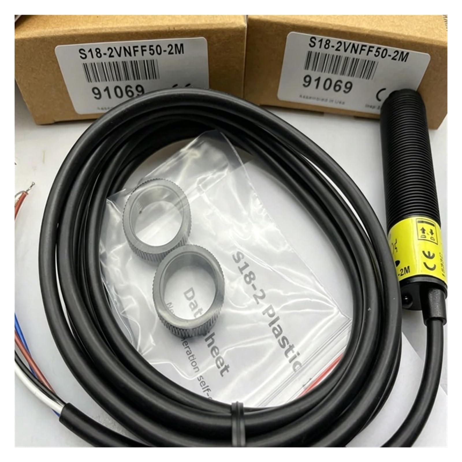 CJKXPZMH 1pcs Photoelectric sensor S18-2VNRS-Q3/2VPRS-Q3/S2P6RQ/2VPDL-Q3(S18-2VPDL-Q3)