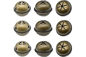 Celebrate with 30 Brass Jingle Bells, 1.34 Inches of Holiday Cheer