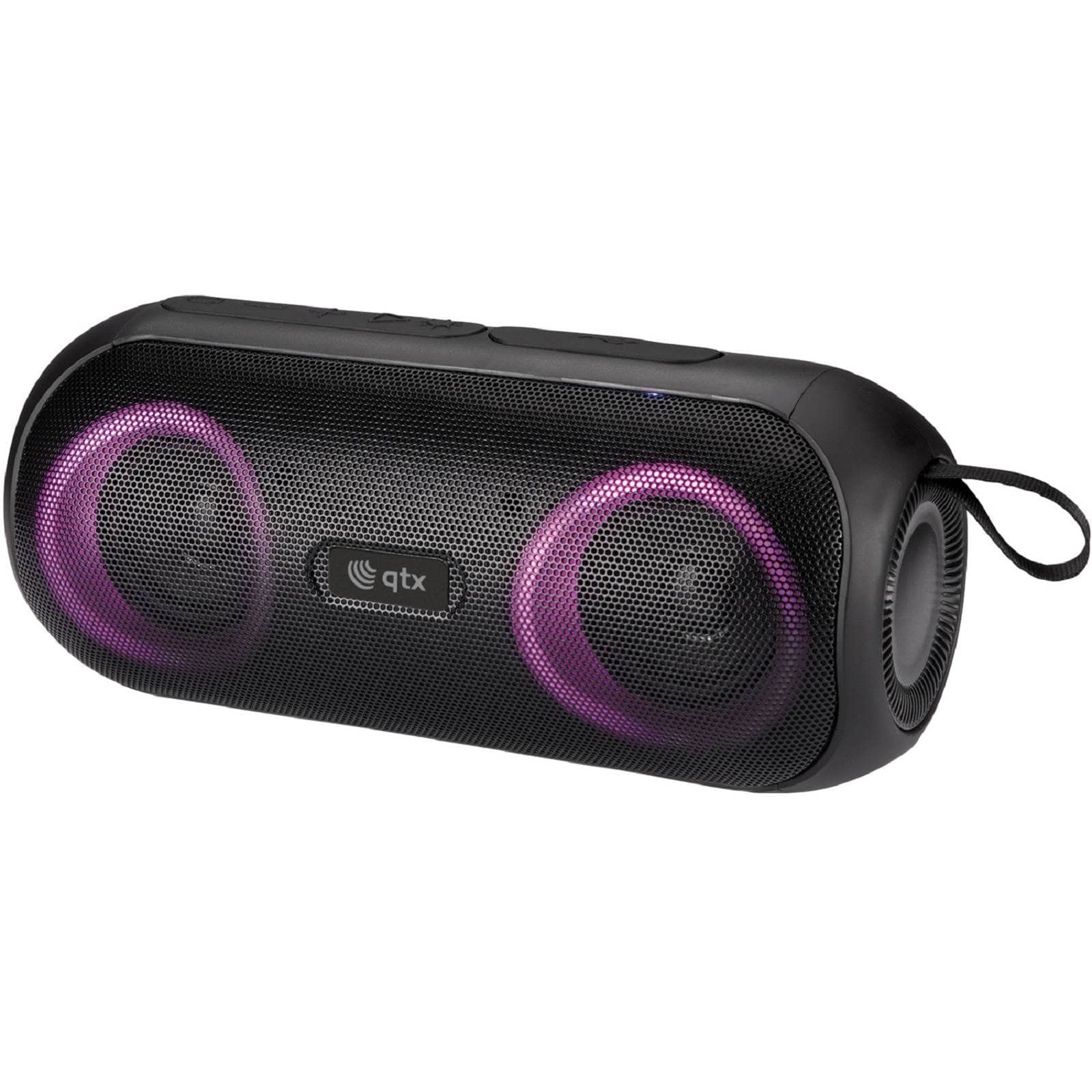 qtxPartyPod: Bluetooth Party Speaker with LED Light Show | 16W of Power & Splash Resistant