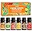 SALUBRITO Fresh Fruit Fragrance Oils Set, Essential Oils for Diffuser, Candle, Soap Making - Strawberry, Sweet Orange, Pineapple, Coconut, Bergamot, Grapefruit, 6X10ml