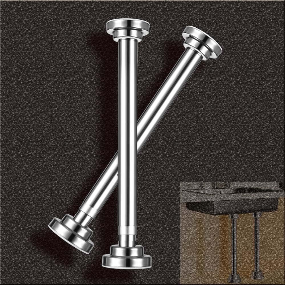 Soporte para lavabo bajo encimera de acero inoxidable regulable 35-55 cm