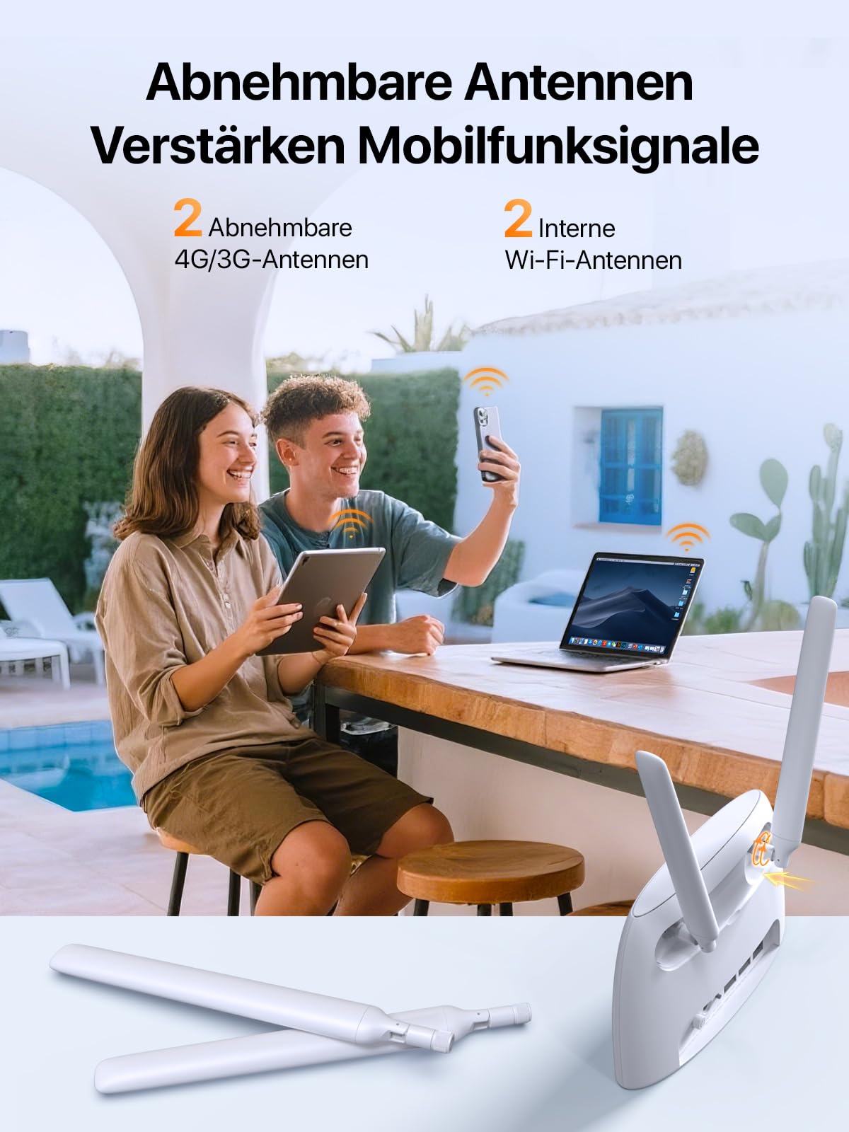 Tenda 4G06 Volte WLAN Router für SIM Karten (150 Mbit/s im Download – Bild 7