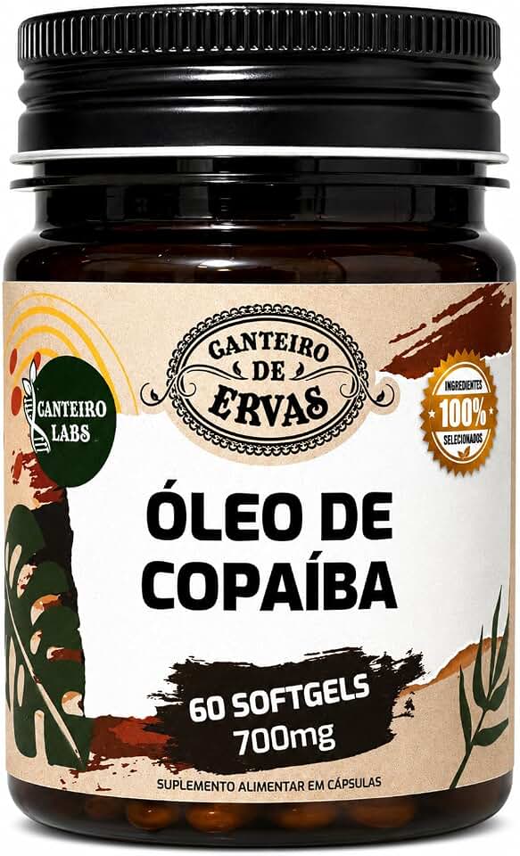 Óleo de copaíba 700mg 60 cápsulas