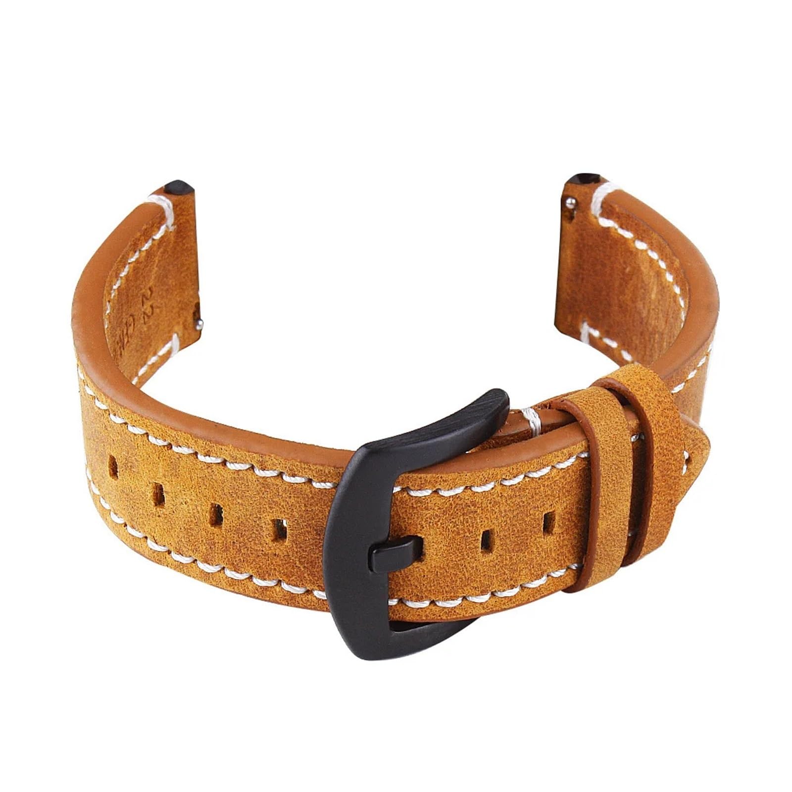 MRKU Bracelet de Montre Vintage en Cuir véritable pour Montre connectée